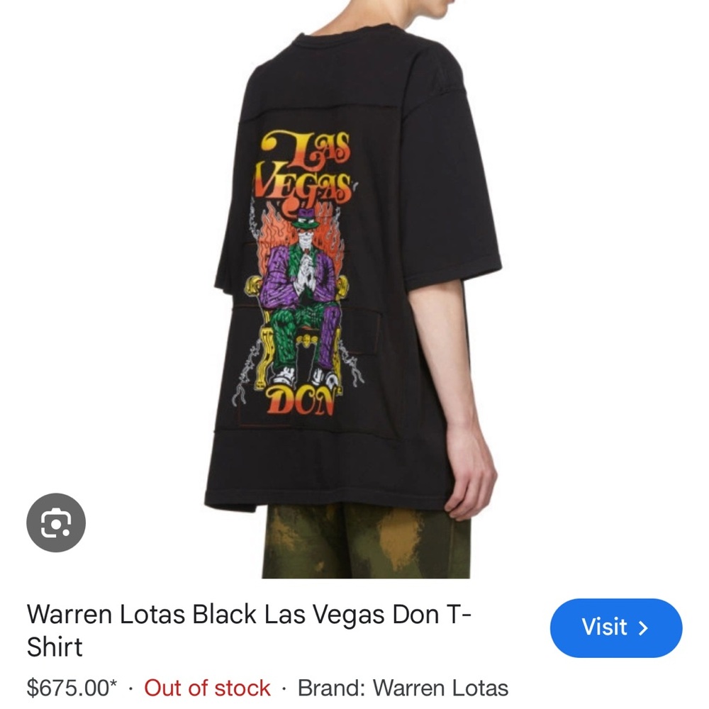 WARREN LOTAS Oversized Las Vegas Don Patch T-shirt